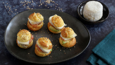 Choux salés au saumon et au Crottin de Chavignol AOP