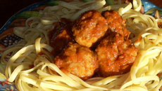 Boulettes de viande aux linguini