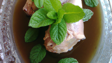 Compote de lapin en gelée à la menthe