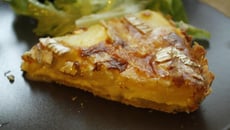 Tarte tatin de pomme de terre au brix de Meaux