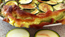 Clafoutis courgette tome de brebis