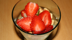 Gariguettes en verrine