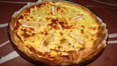 Quiche au cœurs d'artichaut et Coulommiers