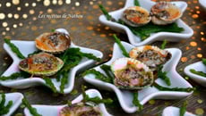 Coques gratinées au beurre d'algues et parmesan