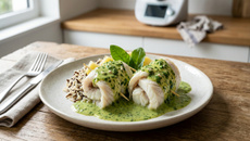 Filets de poisson, sauce à l'oseille, au thermomix