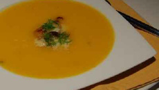 Potage de courge musquée 'butternut' et de fenouil