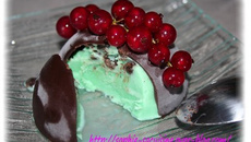 Petites coques glacées choco-menthe