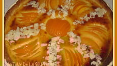 Tarte amandine aux pèches