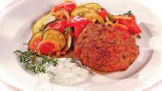 Boulettes de viande au poivrons, sauce "fromagère"