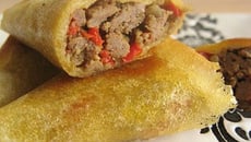 Samoussas au bœuf et au poivron