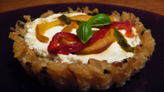 Tartelettes de riz aux poivrons grillés
