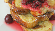 Pain perdu aux cerises