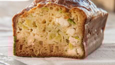 Cake aux poireaux et saumon