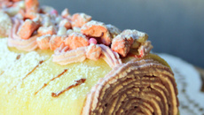 Gâteau roulé framboises et lemon curd