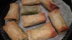 Feuilles de brick aux épinards