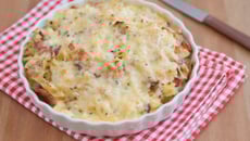 Gratin de chou chinois jambon et mozzarella