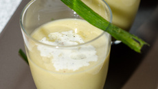 Velouté de poireaux et poires