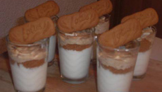 Mousse au chocolat blanc et speculoos