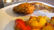 Poulet aux poivrons et aux pommes de terre