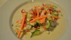 Poisson cru à la tahitienne au citron vert