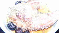 Lapin mariné au muscat