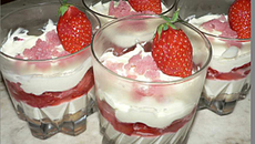 Tiramisu à la fraise facile