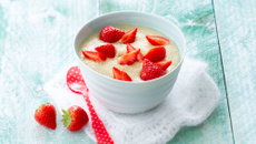 Bolée de Floraline vanillée à la fraise