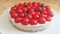 Cheesecake au pesto et tomates cerise au Thermomix