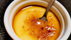 Crème brûlée savoureuse