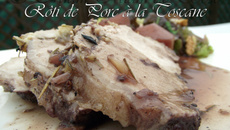 Roti de porc à la toscane