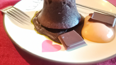 Fondant au chocolat et sa pointe de vanille