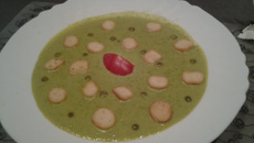 Crème de petits pois Thermomix
