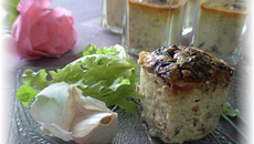 Flan d'ail blanc de Lomagne aux morilles