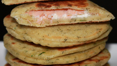 Galettes farcies au saumon fumé et Philadelphia