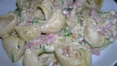 Lumaconis au roquefort et aux courgettes