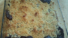 Crumble au chocolat, beurre salé