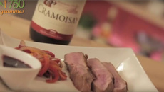 Magret de canard rôti et jus de sangria