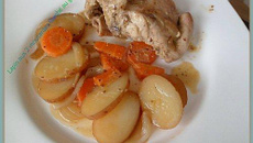 Lapin aux deux moutardes flambé au genièvre