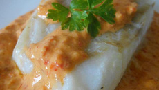 Poisson sauce chorizo & poivron rouge