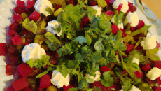 Salade de betterave à la framboise