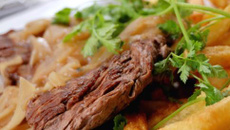 Bavette ou onglet à l'échalote