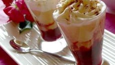 Verrine gourmande à la cerise