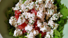 Salade fraîche au Cottage Cheese