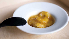 Cercles de banane rôties