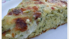 Clafoutis fondant de courgettes