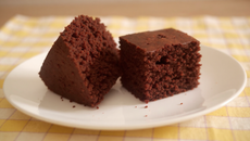 Gâteau moelleux au chocolat en poudre