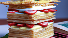 Mille-feuilles aux fraises