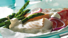 Papillote de poisson au Philadelphia