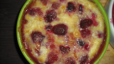 Gratin de framboises et lemond curd