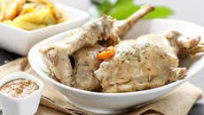 Lapin à la moutarde